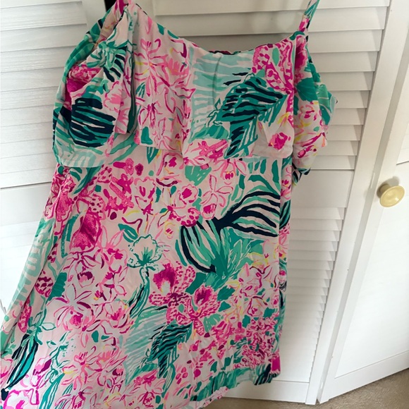 Lilly Pulitzer Pink and Green Floral Dress - Picture 5 of 5